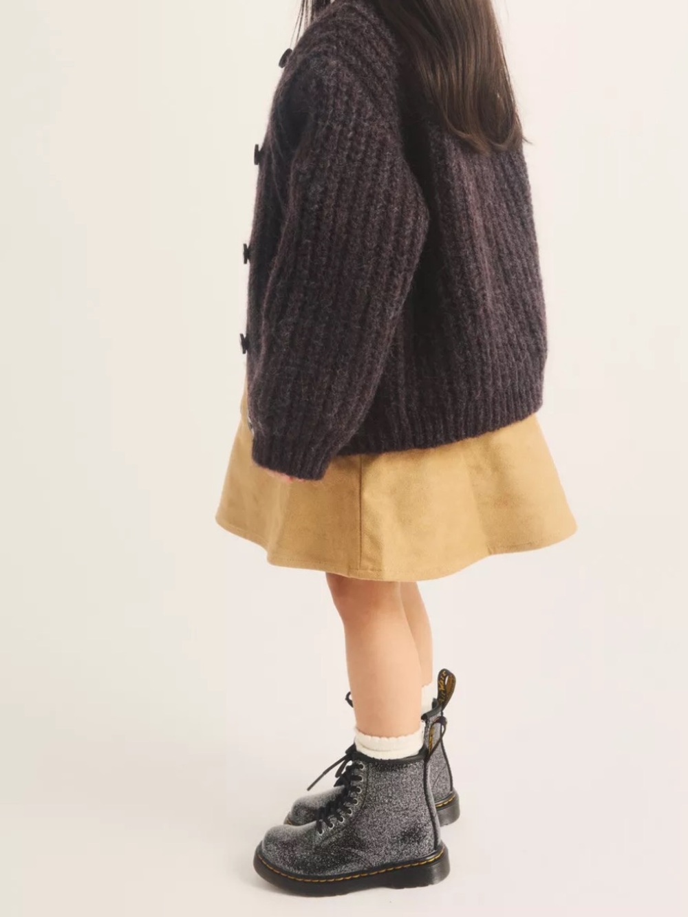 Dr Martens Toddler 1460 Glitter Combat Boots